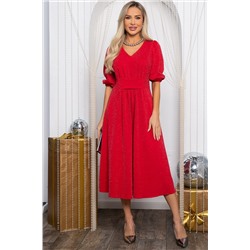 Платье праздничное Мадлен (красное) П14607-18М