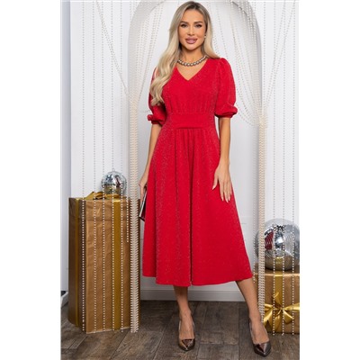 Платье праздничное Мадлен (красное) П14607-18М