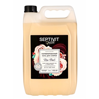 Гель для стирки Septivit Special Rose Oud, парфюмированный, для всех видов тканей, 5 л