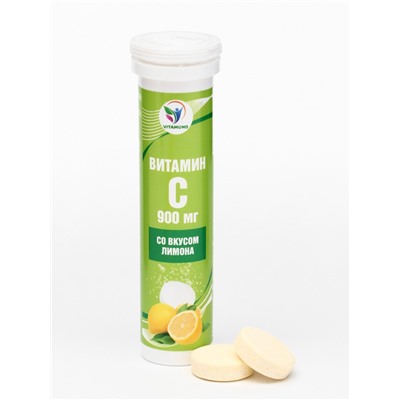 Напиток Витамин С со вкусом лимона Vitamuno, 10 шипучих таблеток