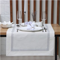 Дорожка Этель со стразами, 118×60 ±5 см, цвет молочный, п/э