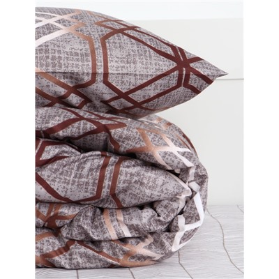 Постельное бельё 1.5-спальное LoveLife «Геометрия», микрофибра