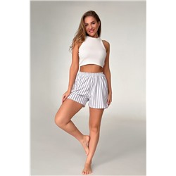 Шорты в полоску серые НАТАЛИ, 1065361