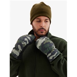 Варежки флисовые зимние мужские, размер 25 см, хаки