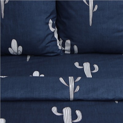 Постельное бельё дуэт «Экономь и Я. Кактусы», полисатин