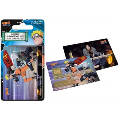 Наклейки  8,5х5,4 см. на банковскую карту 2 шт. NTKS-UA1-BCS-H2 (181900) Pusheen