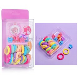 Набор резинок/заколок для волос  "Звездочки" 35 предметов