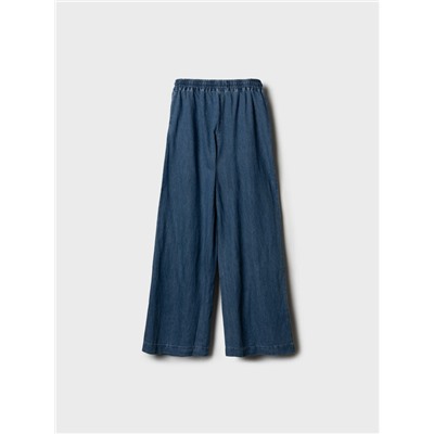 Брюки текстильные джинсовые для девочек