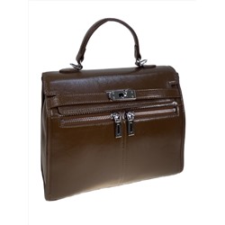 Женская сумка из натуральной кожи, цвет коричневый