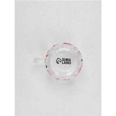 Кружка новогодняя стеклянная «Мишки», 350 мл