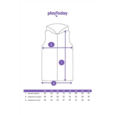 Жилет PLAYTODAY, 1121753