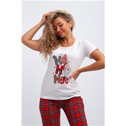 Пижама с брюками П154 новый год НАТАЛИ, 1214074