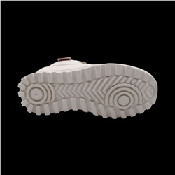 Кроссовки высокие из натуральной кожи MS-S196 бежевые