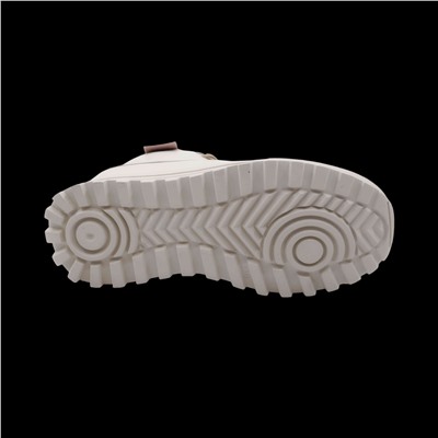 Кроссовки высокие из натуральной кожи MS-S196 бежевые