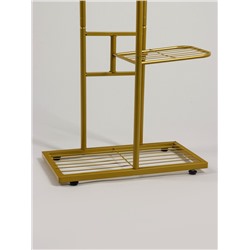 Подставка для цветов Greengo, 3 полки, 43×22×57 см, напольная, металл, цвет золотой
