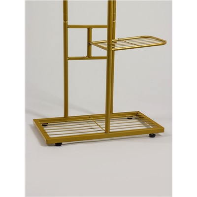 Подставка для цветов Greengo, 3 полки, 43×22×57 см, напольная, металл, цвет золотой