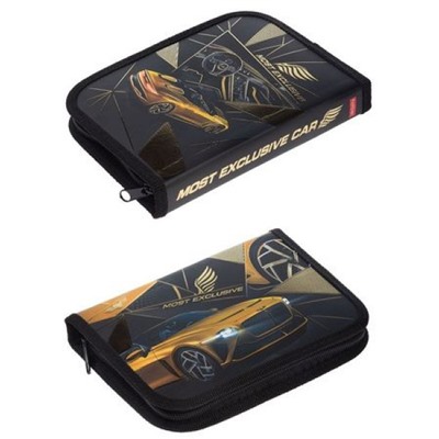 Пенал 2-х ств. 190х130 мм "Эксклюзивные авто" с табл.умножения (089053) 44060 Хатбер