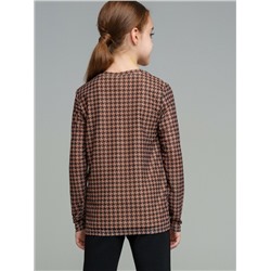 Фуфайка трикотажная для девочек (футболка с длинными рукавами)