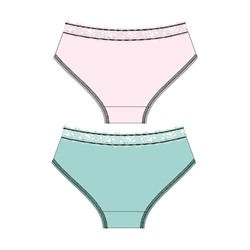 Трусы трикотажные для девочек, 2 шт в комплекте