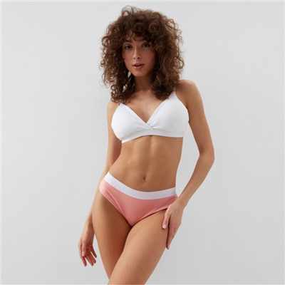 Трусы женские слипы MINAKU в рубчик, размер 40-42, розовые