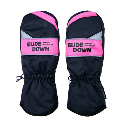 Варежки текстильные для девочек