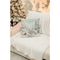 Наволочка декоративная 45х45 Снегирь и зайчики НАТАЛИ, 1071680