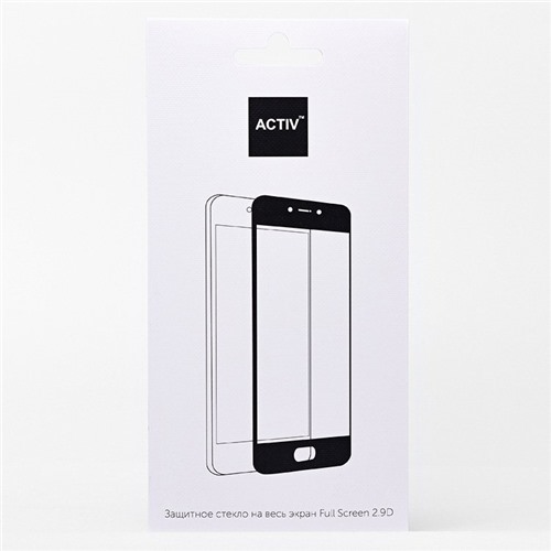 Защитное стекло Full Screen Activ Clean Line 3D для "Huawei Honor 7A/Honor 7A Prime/Honor 7S/Y5 2018/Y5 Lite/Y5 Prime 2018" (black) Цвет черный