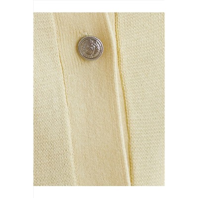 Кардиган c коротким рукавом вязаный из хлопка с акрилом VILATTE, 1230597