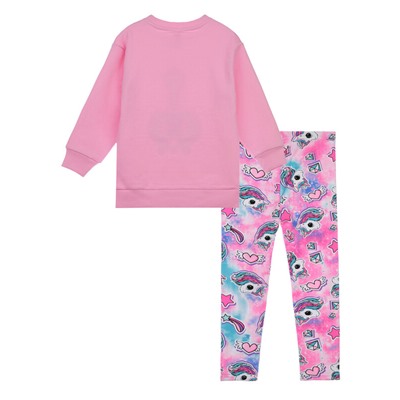 Комплект для девочки: толстовка, леггинсы
