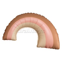 Шар (32''/81 см) Фигура, Радуга, Розовый, Сатин, 1 шт. в уп.