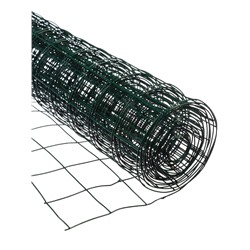 Сетка сварная с ПВХ покрытием, 5×0.5 м, ячейка 50×50 мм, d=1 мм, металл, Greengo