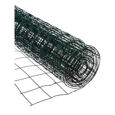 Сетка сварная с ПВХ покрытием, 5×0.5 м, ячейка 50×50 мм, d=1 мм, металл, Greengo