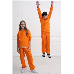 Костюм для девочки оверсайз из футера трехнитки Happyfox