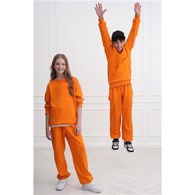 Костюм для девочки оверсайз из футера трехнитки Happyfox