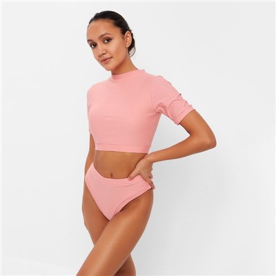 Купальник раздельный с топом женский MINAKU, размер 48, розовый