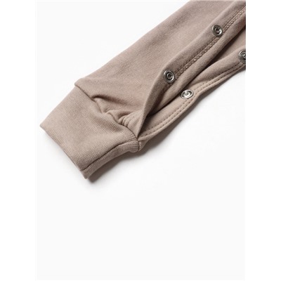 Комбинезон детский «Крошка Я» Baby Bear, рост 62-68, бежевый