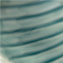 УЦЕНКА Блюдо керамическое «Птичка на листочке», 15.5×15.5 см, голубое