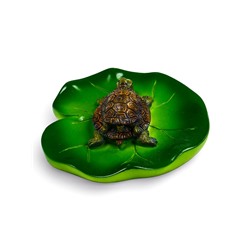 Садовая фигура из полистоуна «Черепашки», 10×11×6 см, плавающая