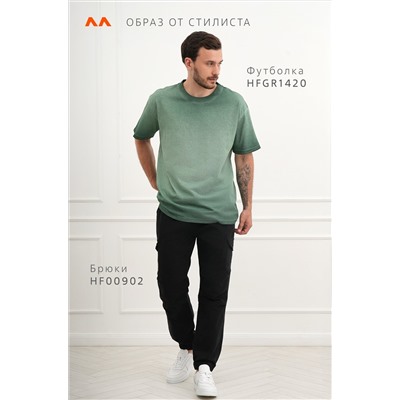 Мужская футболка оверсайз с эффектом градиент Happyfox