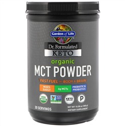 Garden of Life, Dr. Formulated Keto, органический порошок MCT, 300 г (10,58 унции)