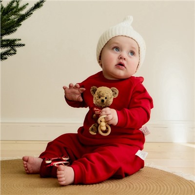 Костюм детский (свитшот, штанишки) «Крошка Я. Новогодние медвежата», рост 74-80 см