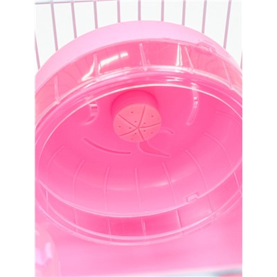 Клетка для грызунов «Пижон», 23×17×17 см, розовая