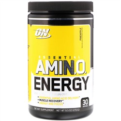 Optimum Nutrition, Essential Amino Energy, со вкусом ананаса, 9,5 унций (270 г)