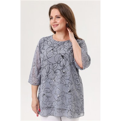 Блузка женская  7024/25/Серый