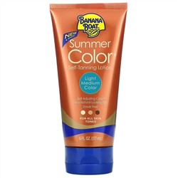 Banana Boat, Summer Color Self Tanning Lotion, Light Medium Color, 6 fl oz (177 ml)
