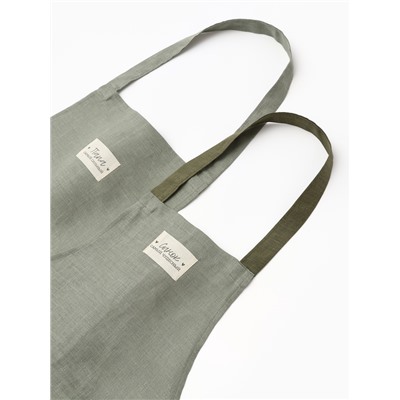 Набор фартуков «Этель. Папа и сын», мужской 60×70 см, детский 50×60 см, 100% лён