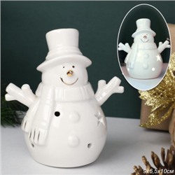 Фигурка Снеговик с подсветкой 10 см новогодний / FP23679 /уп 72/LED