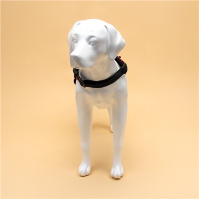 Шлейка К7, размер L, ОГ 64-86 см, вес 18-27.5 кг, мягкая, светоотражающая, красная