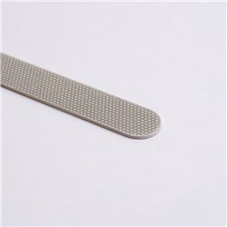 Пилка лазерная для ногтей, односторонняя, 17.5 см, цвет серебристый