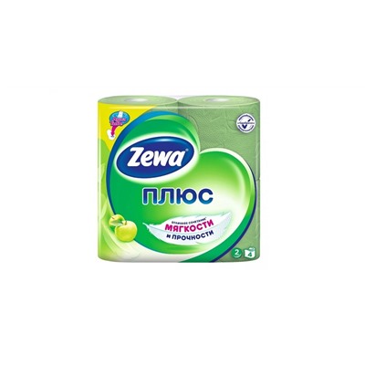 Zewa Deluxe Туалетная бумага Яблоко 4 рулона 2-х слойная